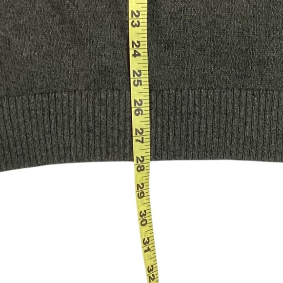 Calvin Klein Jeans Green 1/4 Zip Sweater Men's Size Large Cotton Blend - Picture 6 of 7
